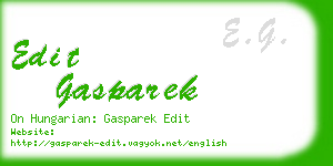 edit gasparek business card